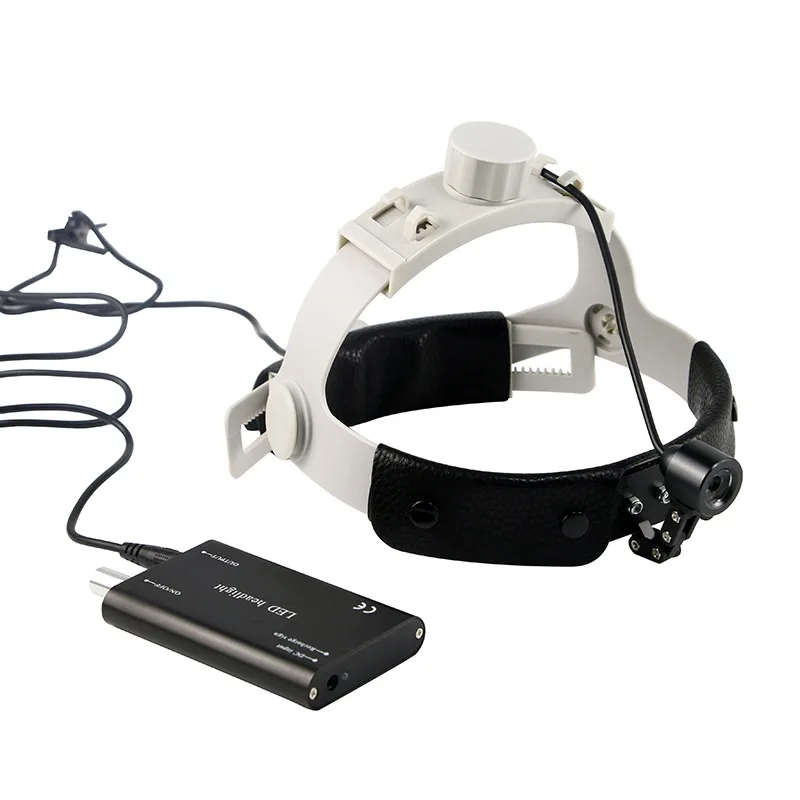

Dental oral otolaryngology headlamp, iron clip headlamp adjustable brightness