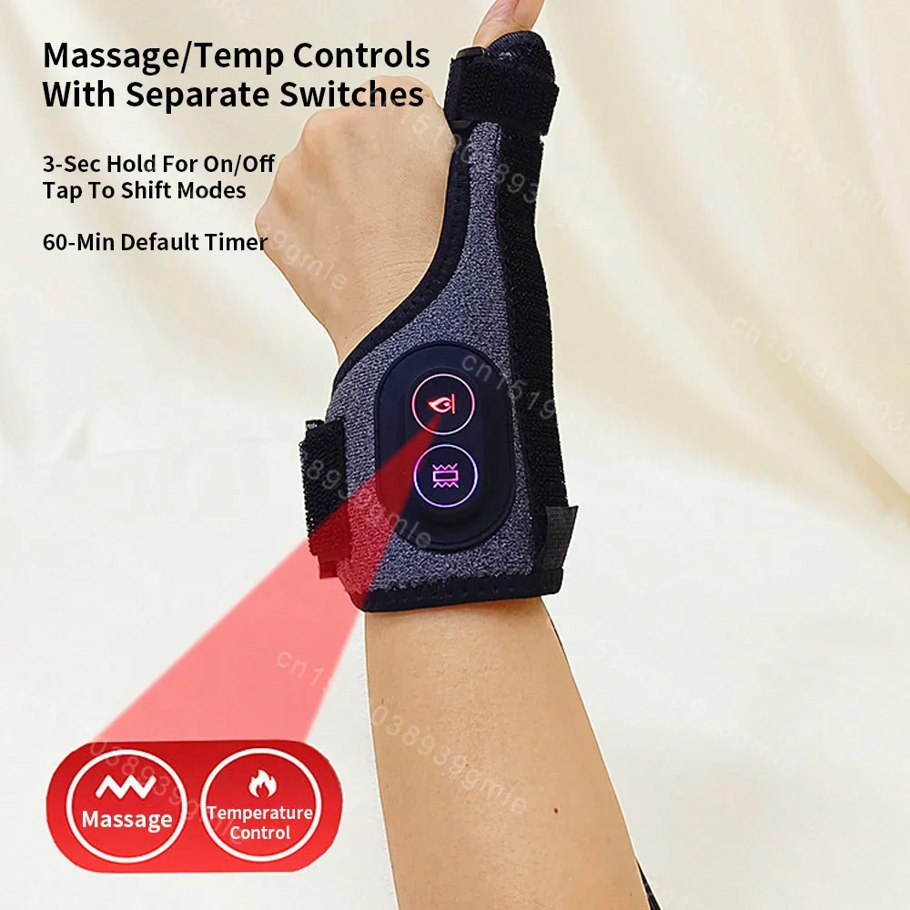 

Massage Thumb Tendon Sheath Wrist Protector Joint Sprain Fixation Wrist Electric Heating Vibration Massage Vibromasseur