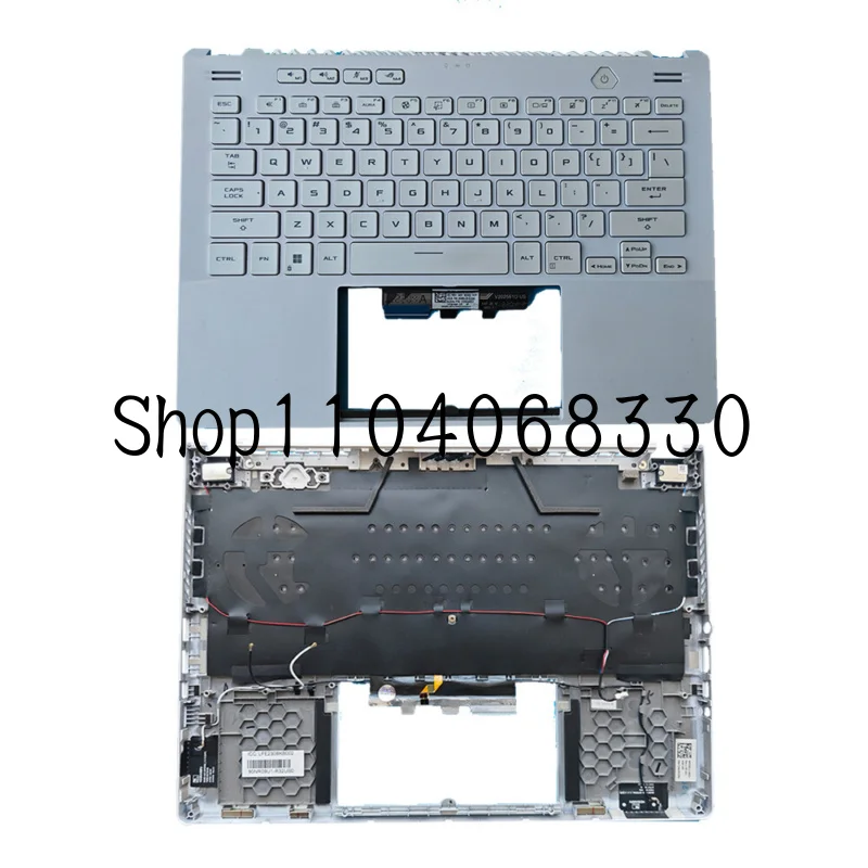 

For ASUS ROG Zephyrus G14 GA402 GA402R 14"White Laptop Upper Palmrest w/Keyboard