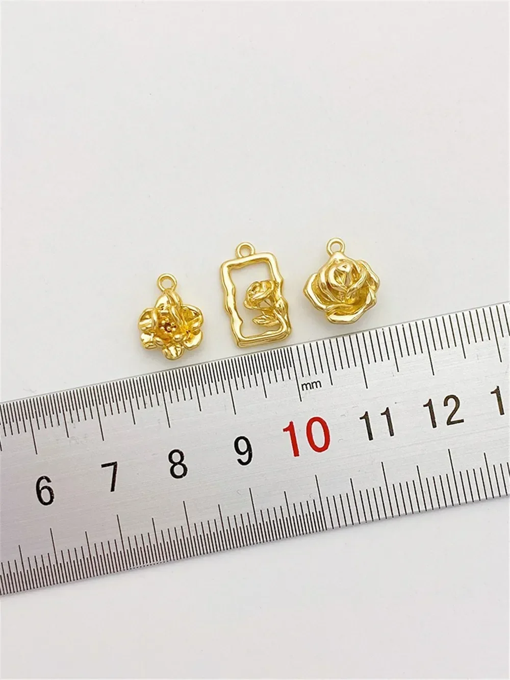 14K الذهب حزمة روز مربع قلادة قلادة اليدوية سوار ذاتي الصنع قلادة مجوهرات المواد والاكسسوارات L502