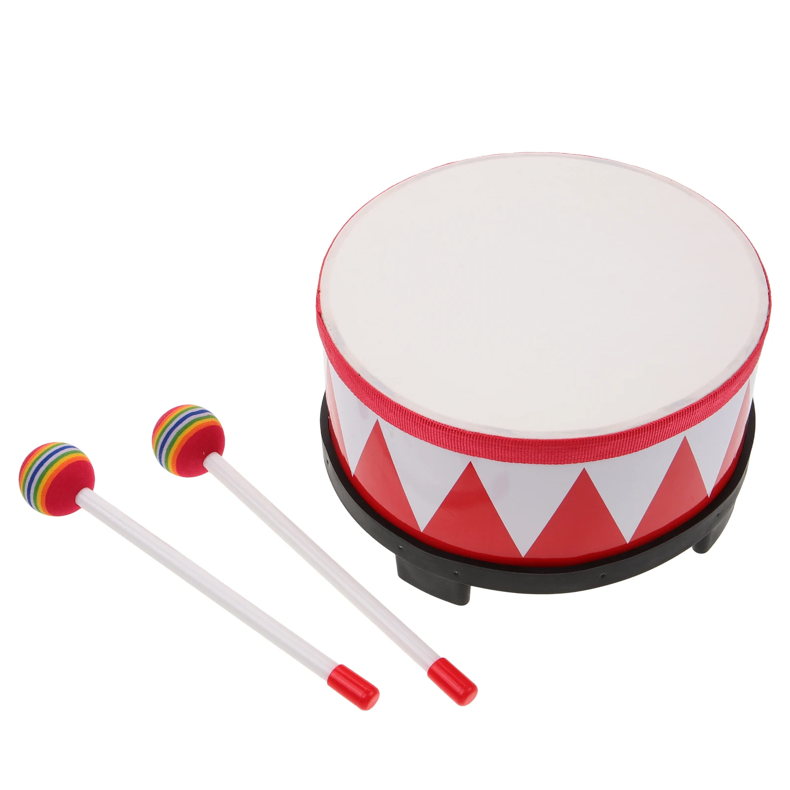 

8 Inch Wooden Snare Drum Kids Music Educational Toy Durable Lightweight Portable Percussion Instrument Kindergarten Teaching Aid