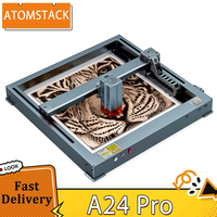 ATOMSTACK A24 PRO 24W Laser Engraver Cutter Fixed Focus 0.02mm Engraving Precision 600mm/s Engraving Speed App Control 365x305mm