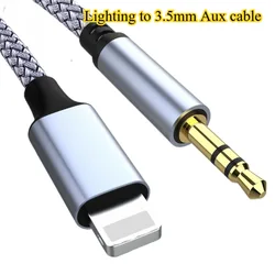 IOS Lightning To 3.5mm Head Jack Audio Aux Splitter Cable Speaker Headphone Adapter For iPhone iPad Apple 3.5mm Headphone