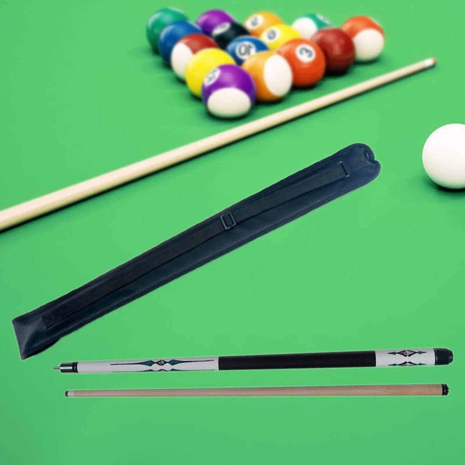 Billiard Pool Cue Trendy Supplies Portable with Storage Bag for Enthusiasts Billiard Players Beginner Adults Pool Table Sports