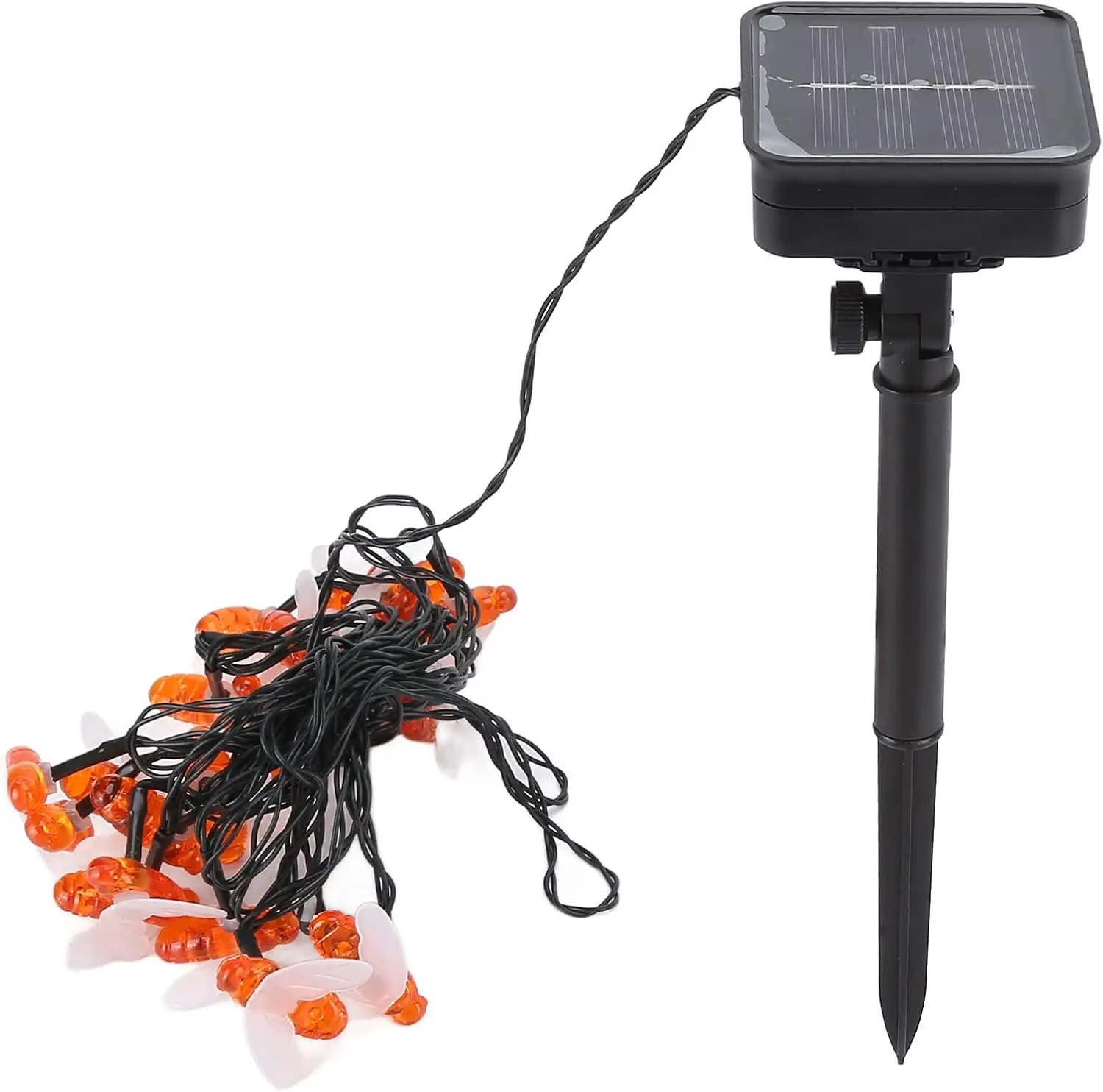 Solar Powered Cute Honey Bee LED String Lights Outdoor Garden Fence Patio Decor Christmas Garland 20/50 LEDs Energy Efficient