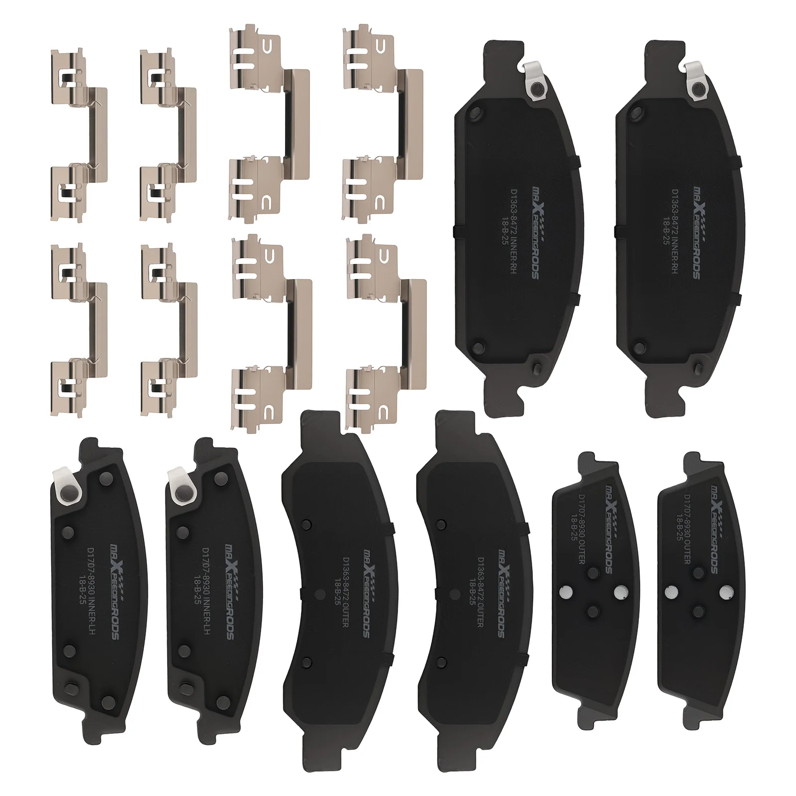 

Front&Rear Ceramic Brake Pads For GMC Yukon XL/Yukon 2015-2020 P1363 P-1707