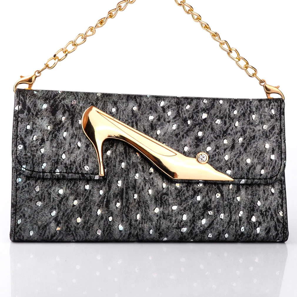 Mới Ví Đựng Thẻ Ví Da Ốp Lưng Với Dây Chuyền Dành Cho iPhone 6 S Cao Gót Bán Buôn