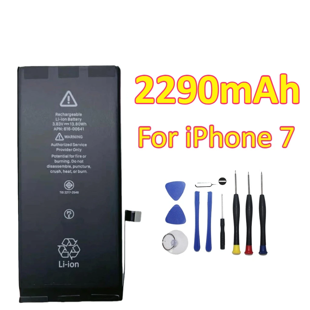 2290mAh 3560mAh استبدال أجزاء الهاتف المحمول آيفون 7 آيفون 7PLUS بطاريات الهاتف المحمول + أدوات #2