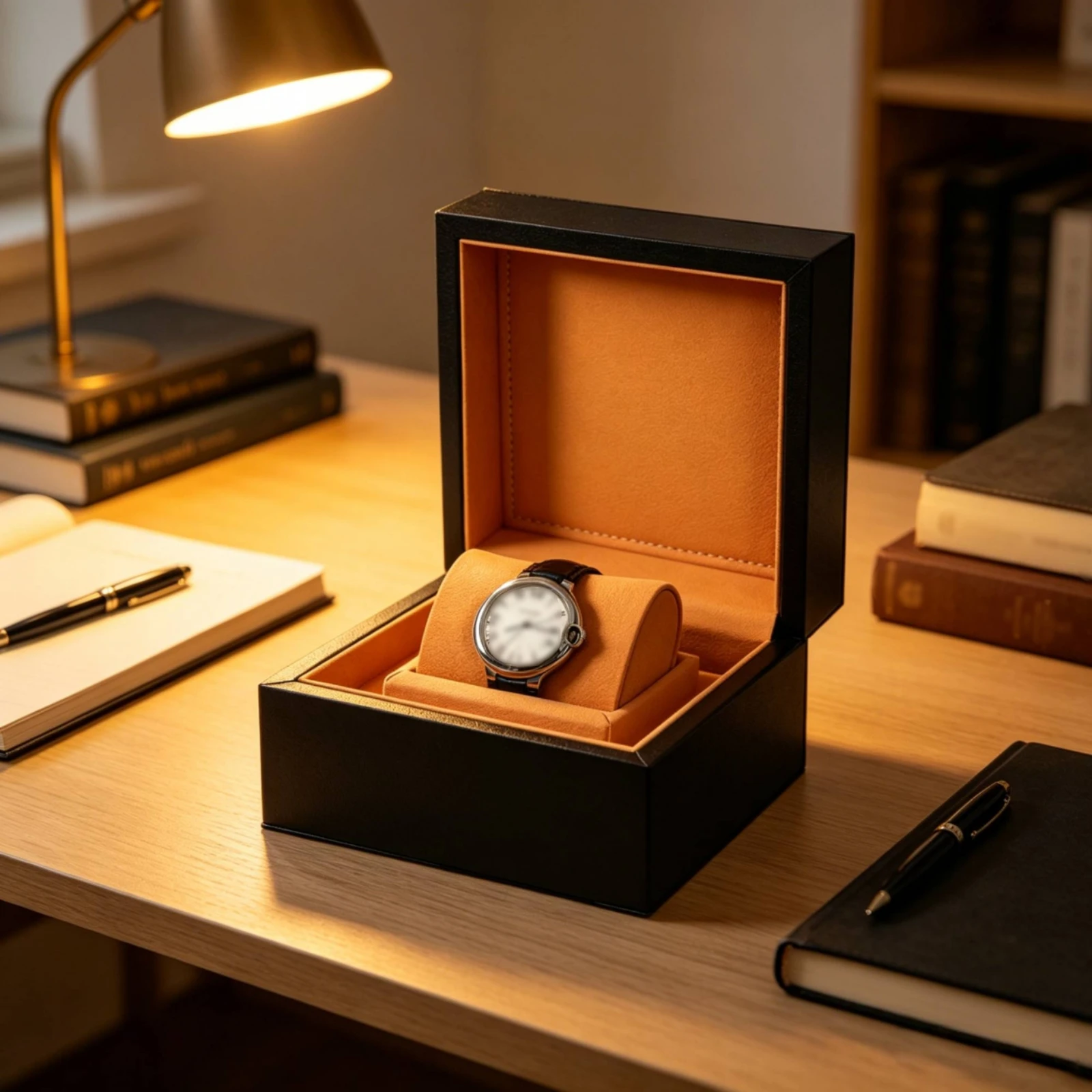 Watch Display Box - PU Leather Watch Box Rigid Padded