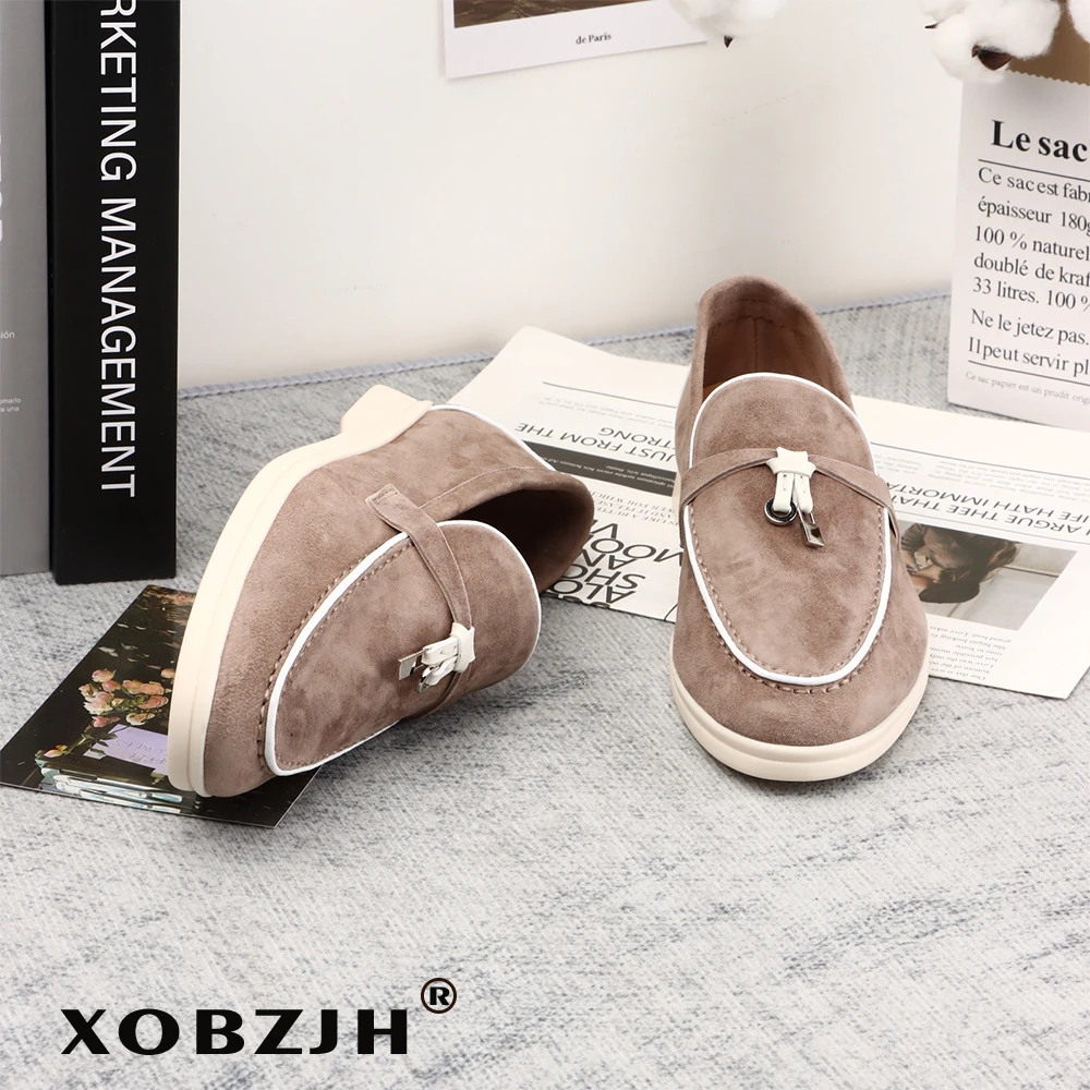 Suede Leather Men Loafers Shoes 2023 Spring Autumn Casual Women Shoes Slip On Women Flat Loafers Comfortable Moccasins Shoes