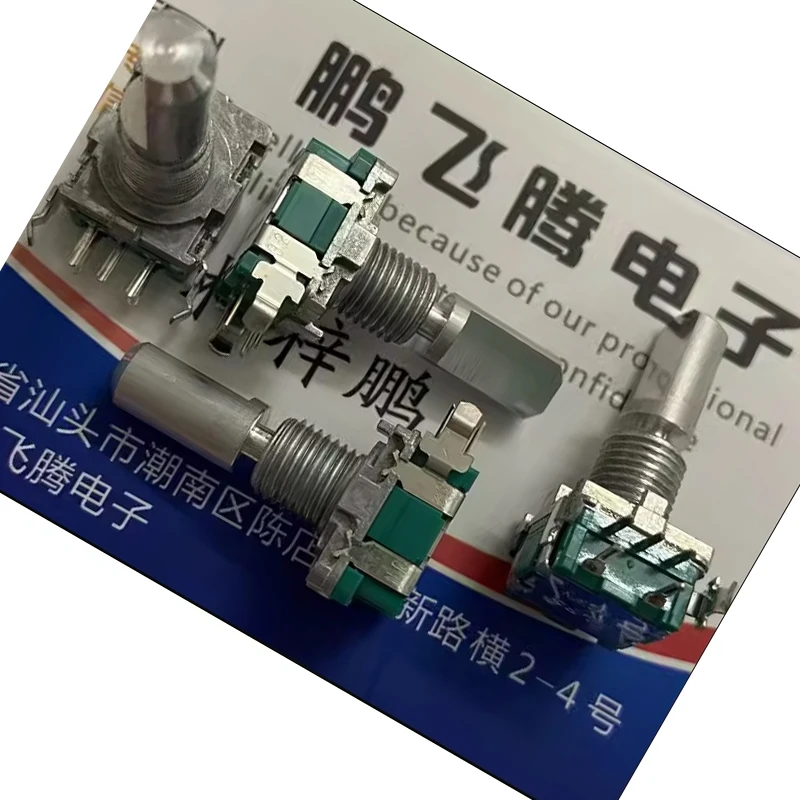 1PCS Japan ALPS EC11B15242AF encoder rotary switch 30 positioning belt switch shaft length 20mm horizontal 5 feet view 4