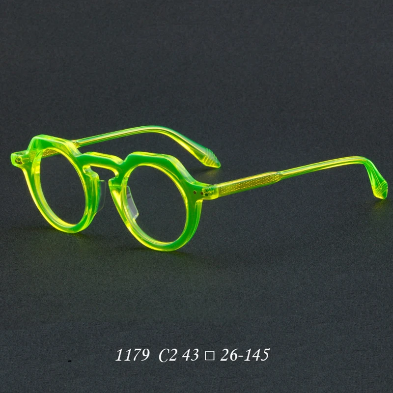 Niche literary glasses frame men and women retro round personality optical prescription myopia lenses fashion round face