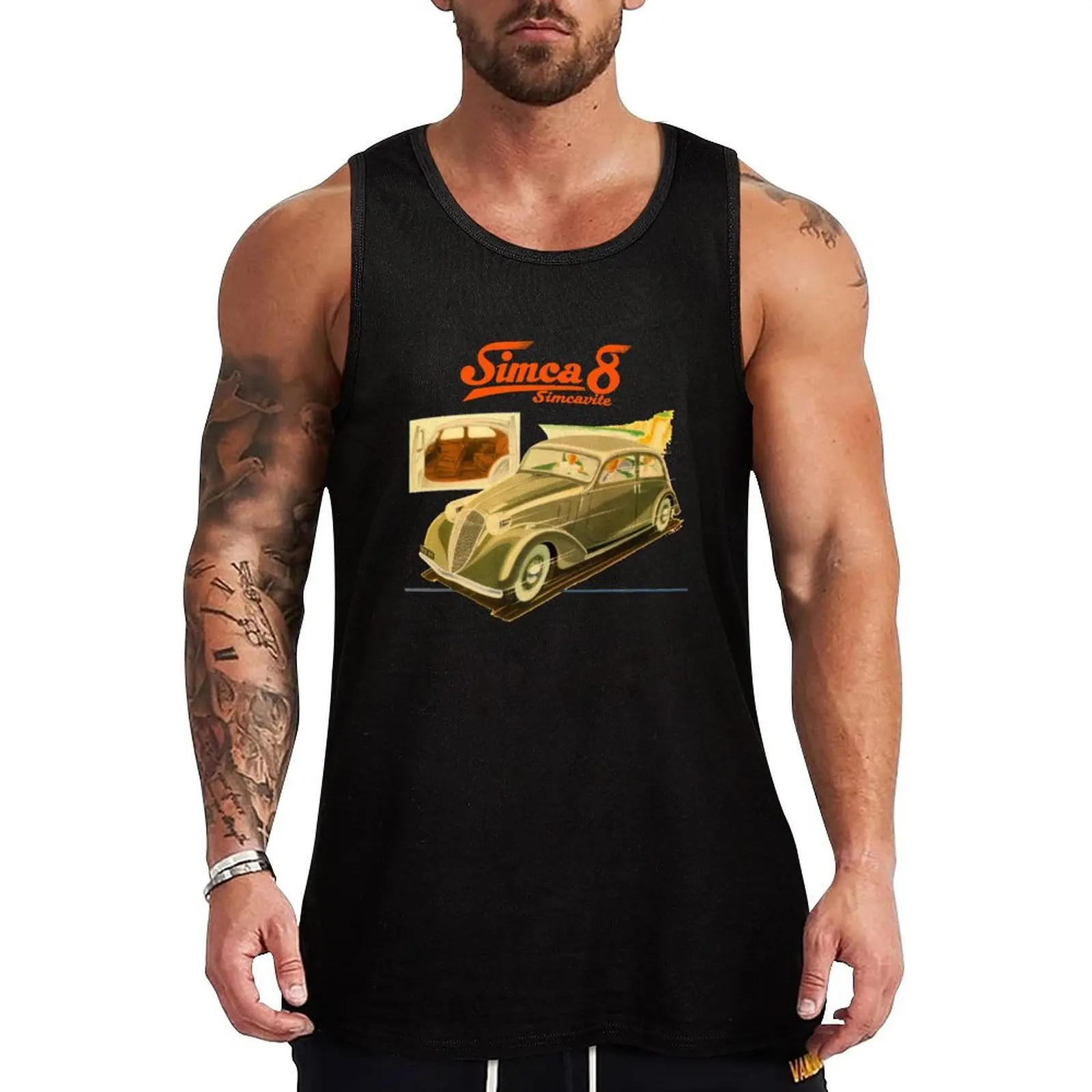 SIMCA 8 - ADVERT Tank Top summer clothes men 2024 Sportswear for men