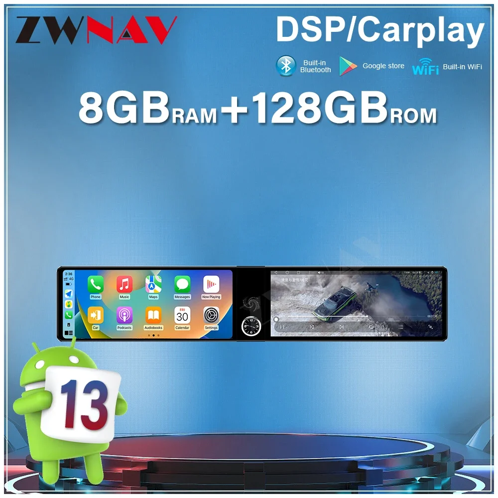 Ultra Clear Dual HD Screen 12.3 Inch For Kia Sorento BL 2002-2006 Android 13 Head Unit Wireless CarPlay Car Radio Multimedia 4G