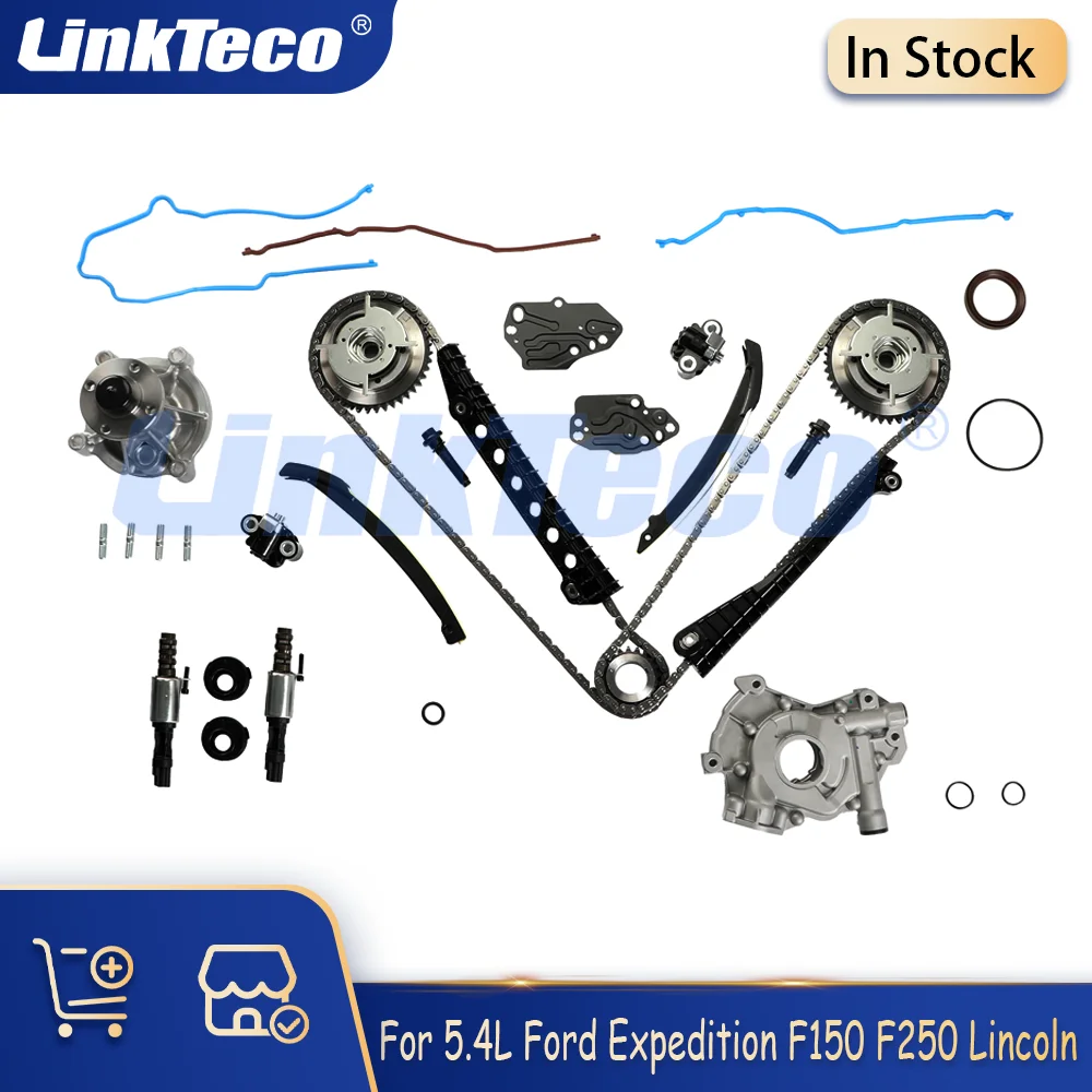 

Overhaul Kit Oil Pump Water Pump Timing Chain Kit VVT Solenoid For 5.4 L Ford Lincoln Navigator Expedition F-150 F-250 2004-2011