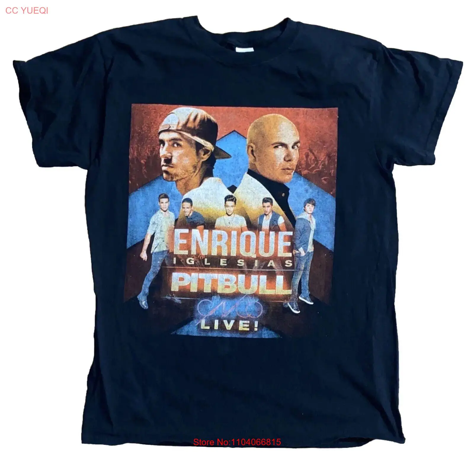 

Enrique Iglesias And Pitbull Live! Tour Shirt Black Size Medium