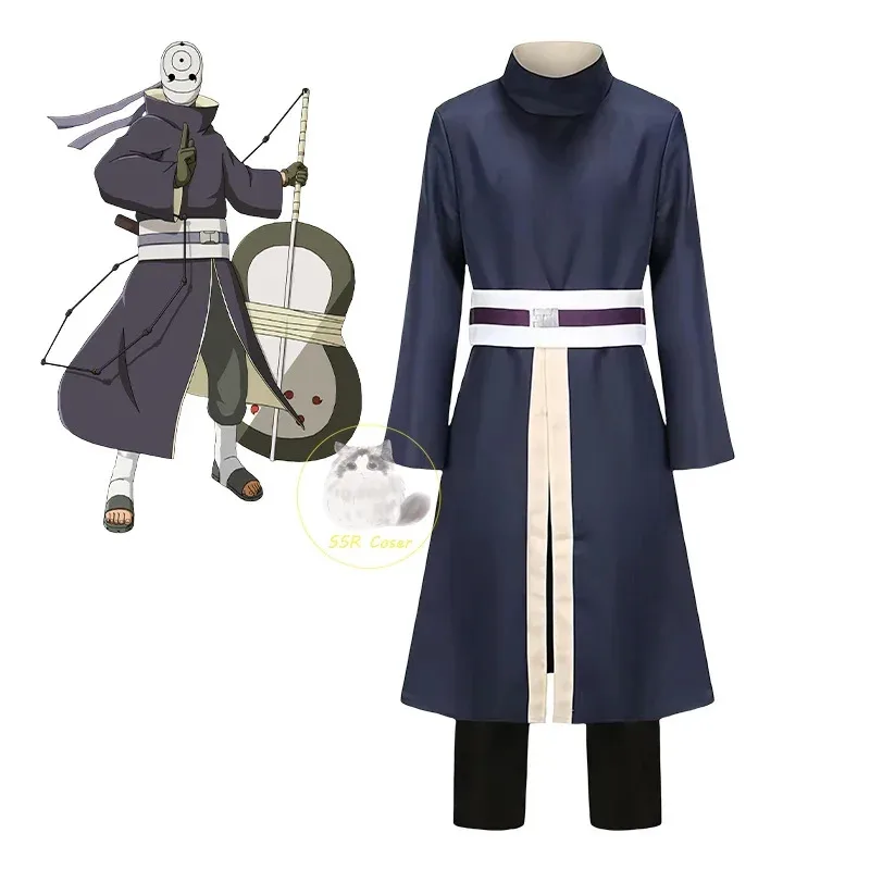 

Bilibili Anime Tobi Cosplay Costume Uchiha Obito Uniform Mask Carnival Halloween Party Costumes Outfit for Adulta;2'k,8;c'
