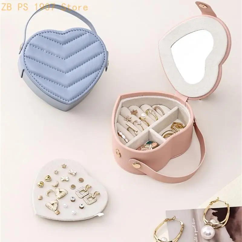 

Elegant Love Jewelry Planner PU Substance Protective Lining Transportable Addition Case 55KA