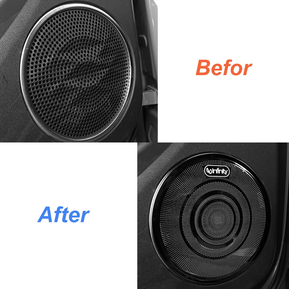 Fof 2021-2025 Tank 300 إطار مكبر صوت لباب السيارة زخرفة زخرفية، غطاء غبار للحماية الداخلية الخاصة للمركبة