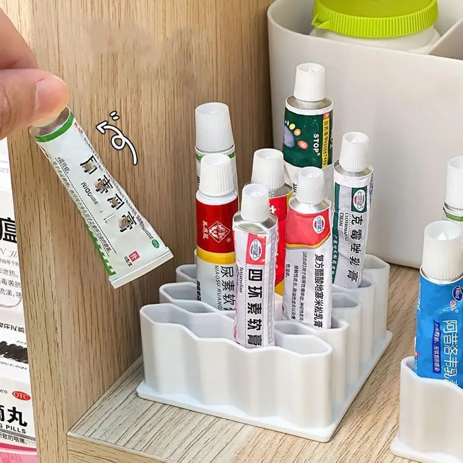 Silikon-Salbenhalter, Desktop-Aufbewahrungsregal, Kosmetik-Organizer, Stifthalter, Make-up-Organizer für Zuhause, Zubehörständer