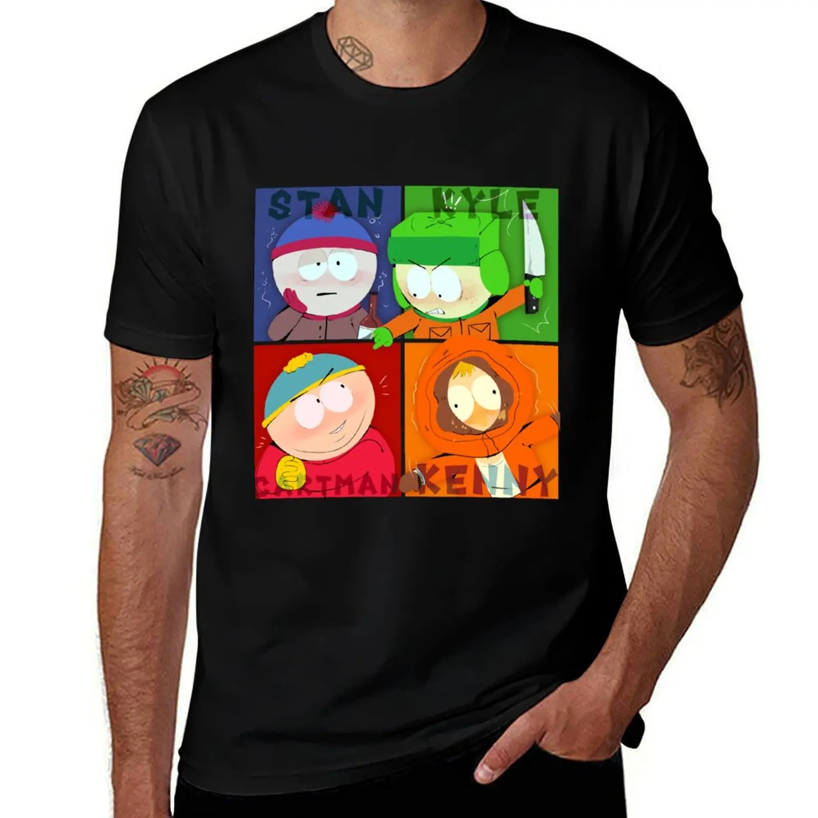 

STAN, KYLE, CARTMAN & KENNY SOUTH PARK T-Shirt sublime new edition hippie clothes shirts men graphic