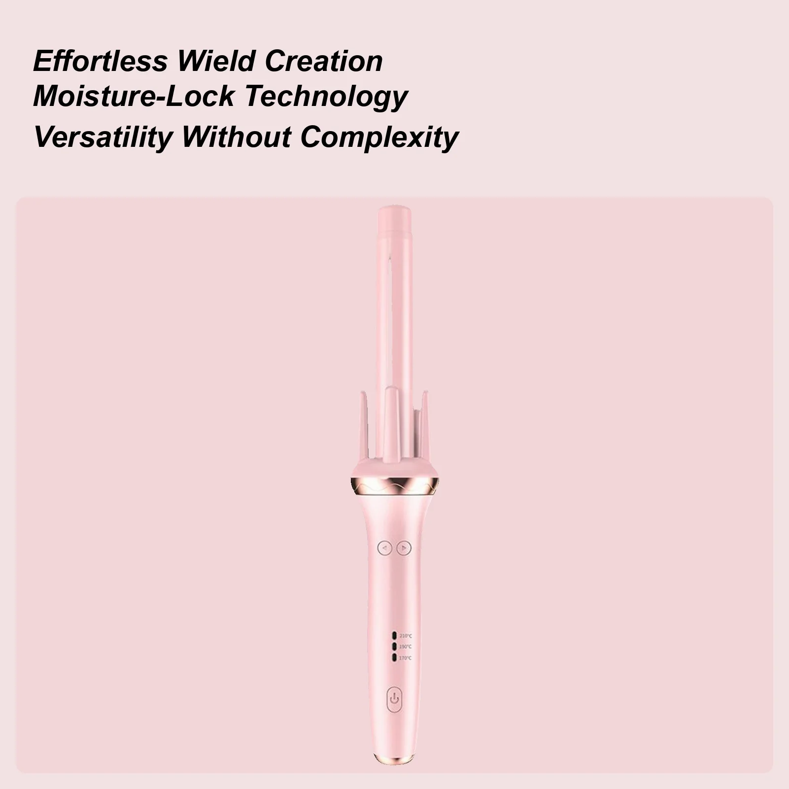 

Automatic Rotating Curling Iron Thermal Instant Heat Adjustable Curl Wand Long Hair Ionic Curling Iron For Women Mom Daughter