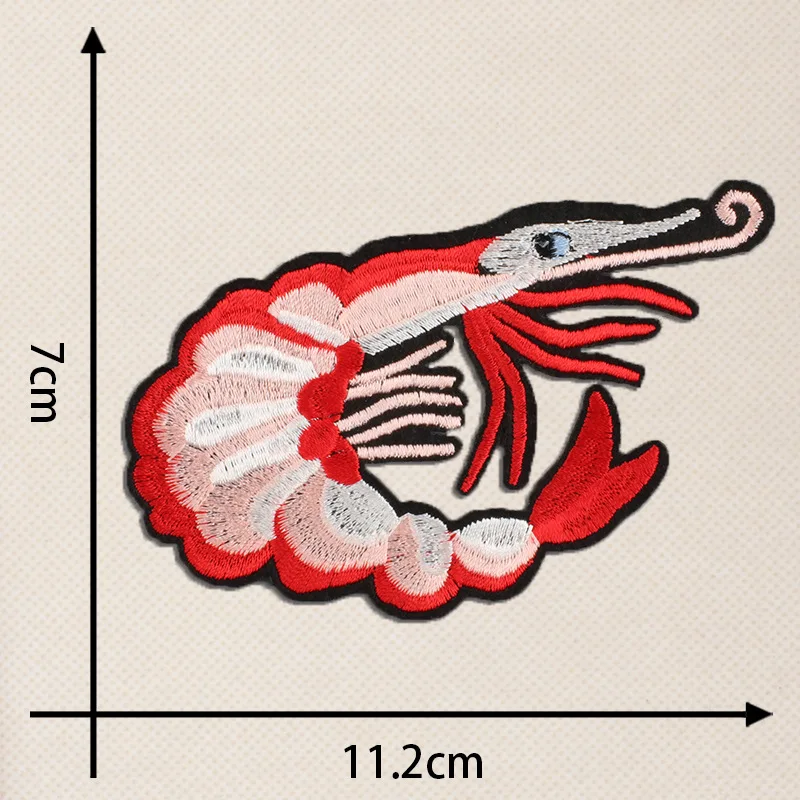 Nowy Cartoon zwierzęta morskie łaty hafty odzież Jellyfish kraba Lobster rozgwiazda żelazko na odzież naklejki na tkaniny odznaka