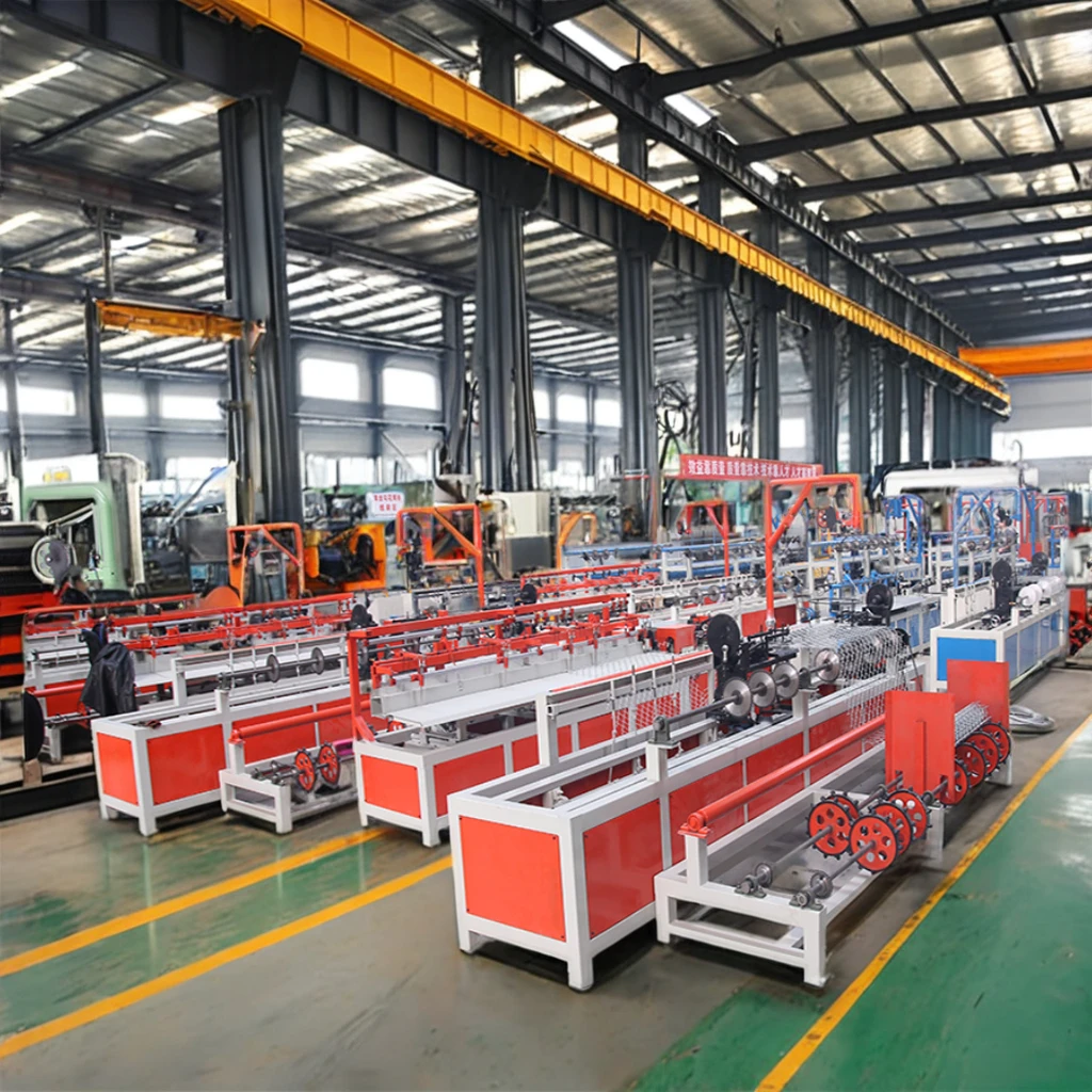Hot Sale Full Automatic Fence Wire Mesh Chain Link Fence Net Making Machine Factory Diamond Mesh Making Machine with Best Price