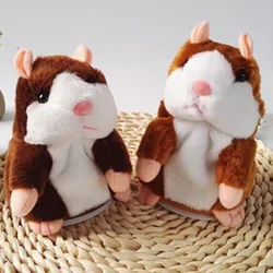 Talking Hamster Plush Toys Speak Talk Sound Record Repeat Stuffed Plush Animal Kawaii Hamster Toy for Children Kid Xmas Gift