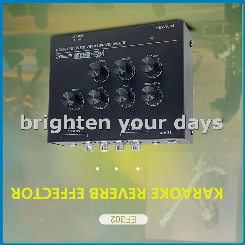 

Консоль микширования звука EF302, USB-аудиомикшер, микрофон, эффекты записи, аудиомикшер, вилка европейского стандарта-ABFT