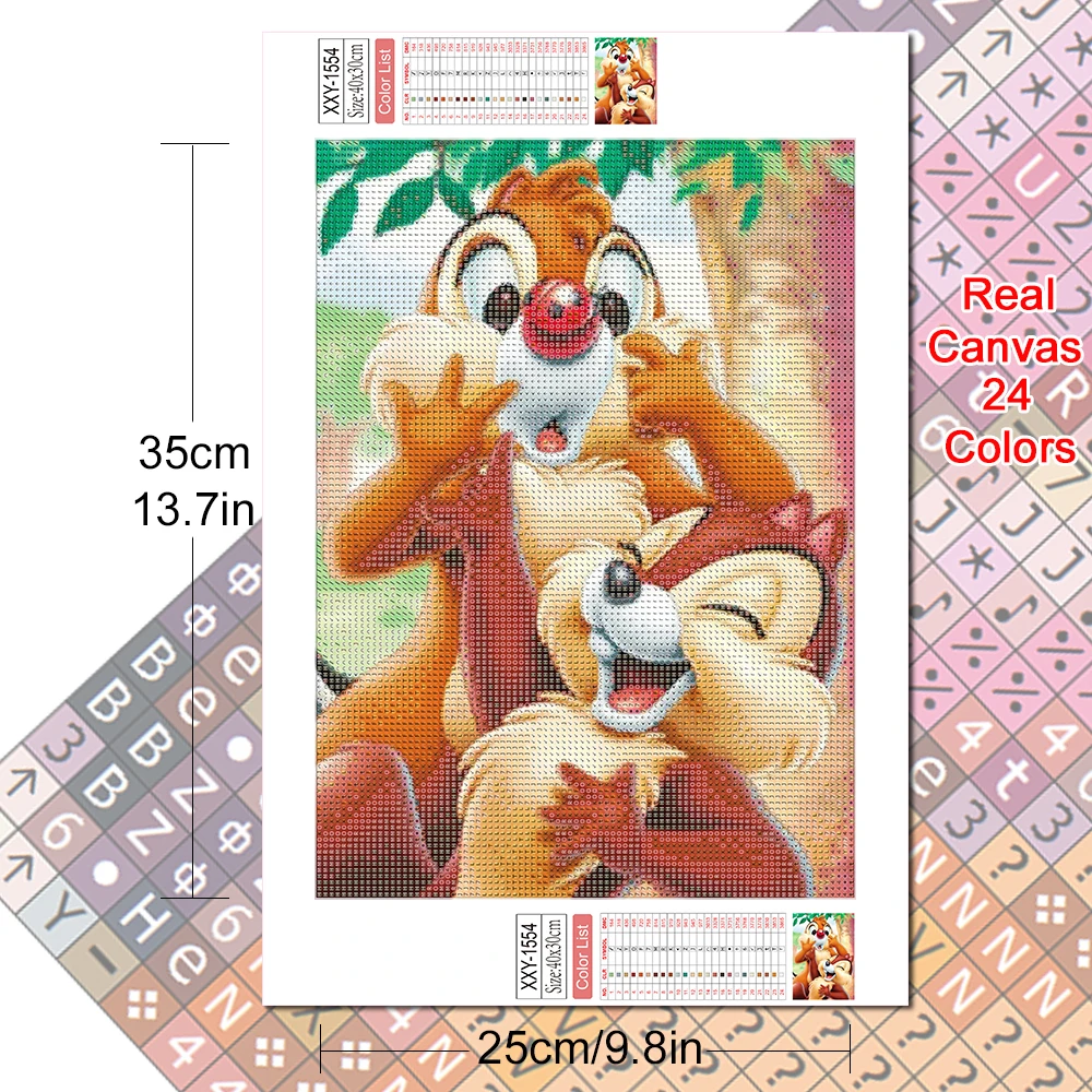 Disney Diamond Mosaic Chip Dale Pinocchio Bambi Painting Snow White The Fox And The Hound Embroidery New Arrival Decor For Home