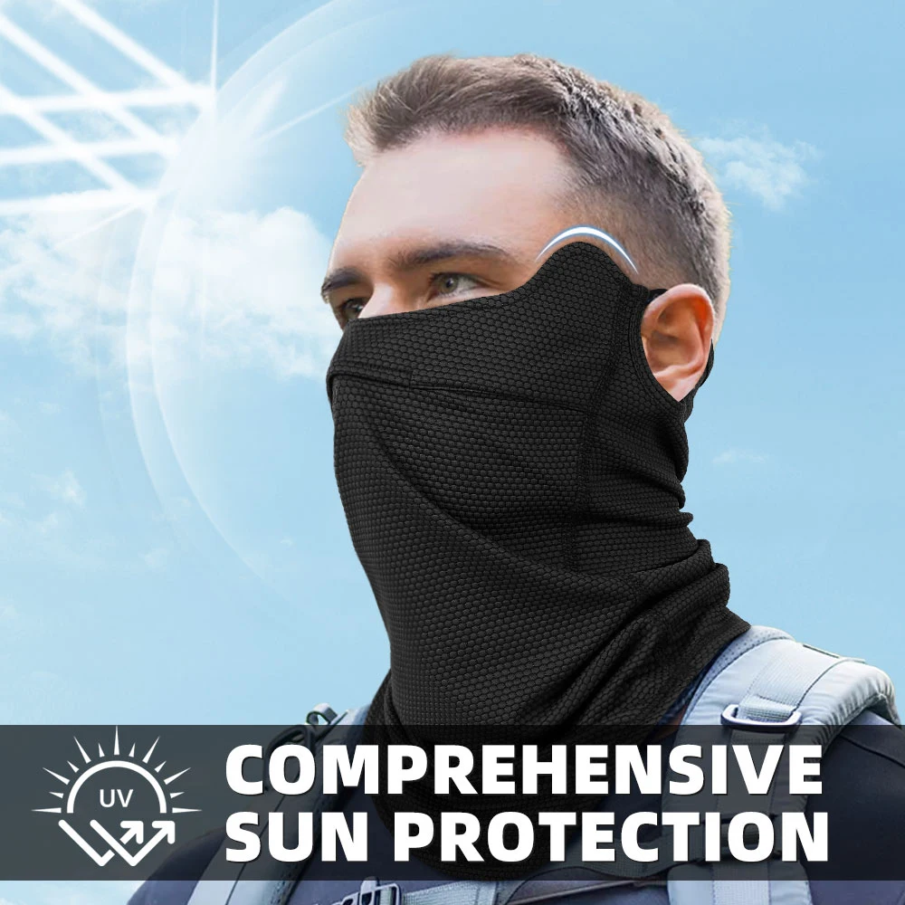 Ear Hook Neck Gaiter Face Mask Breathable Quick Dry Cycling Motorcycle Riding Mask Sun Protection Outdoor Sports Hiking Fishing - view 4