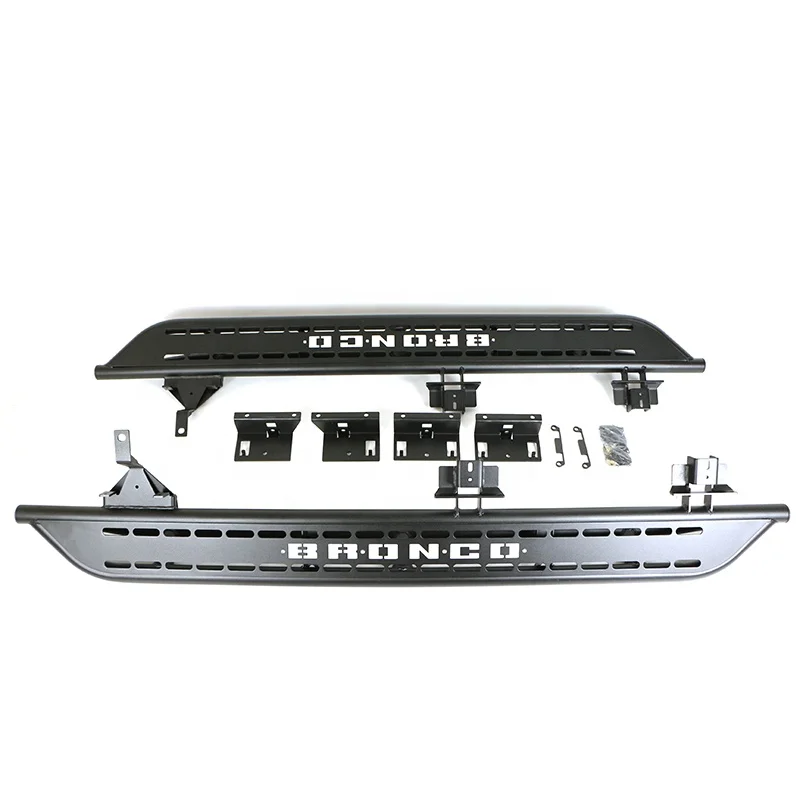 2022+ Bronco 4-Door Aluminum Running Board Side Steps New Auto Parts Exterior Accessories for Ford Bronco