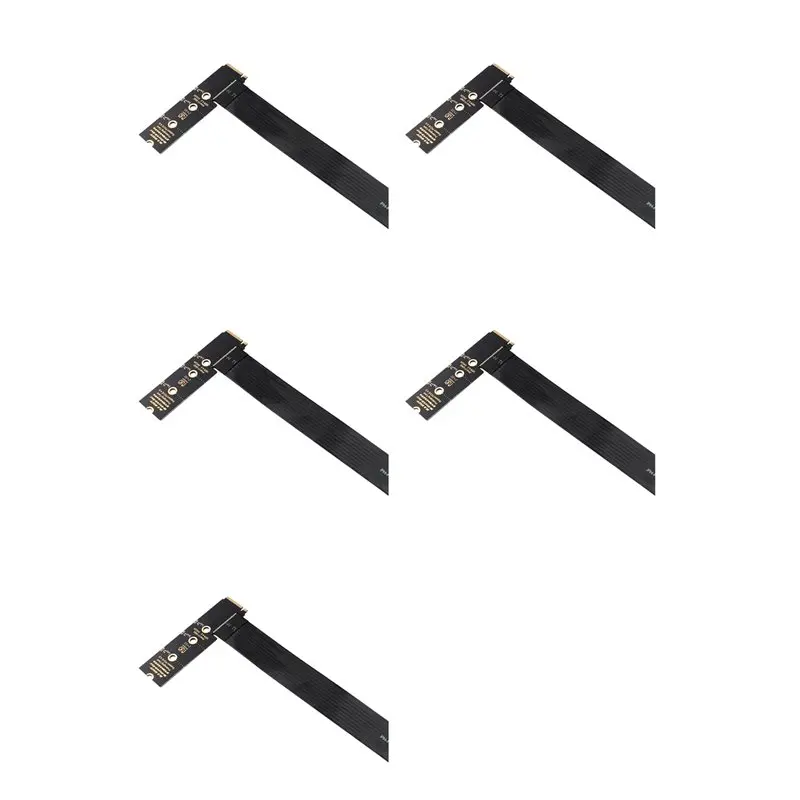 QWE-5X Dual Protocol PCIE4.0 M.2 M Key NVME Extension Cable Riser Card For 2230 2242 2260 2280 M.2 PCI-E/ M2 NGFF SATA SSD:B