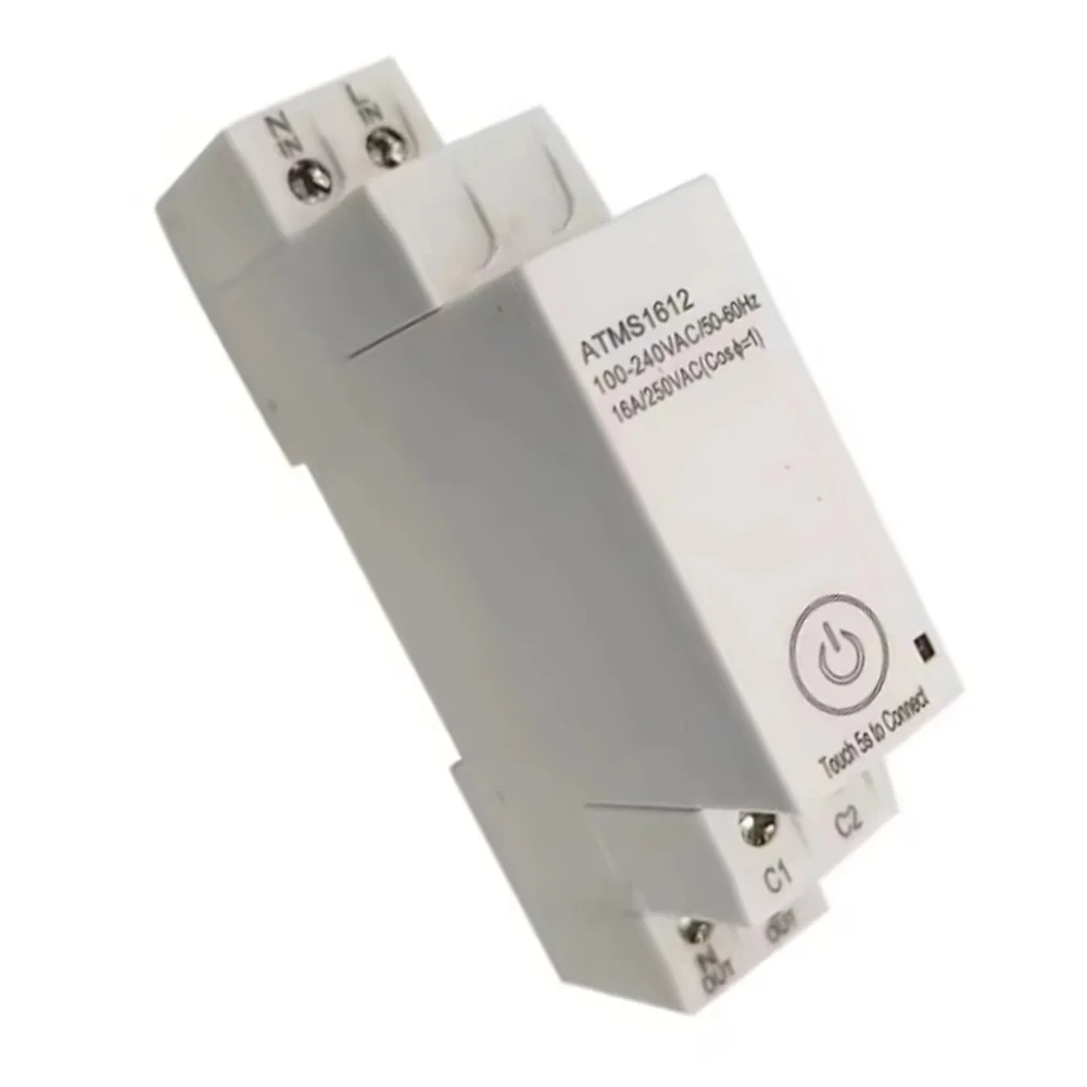For Production Workshops WiFi Smart Timer Energy Meter Energy Monitoring Device 16A 250VAC Load Touch Switch Control view 3