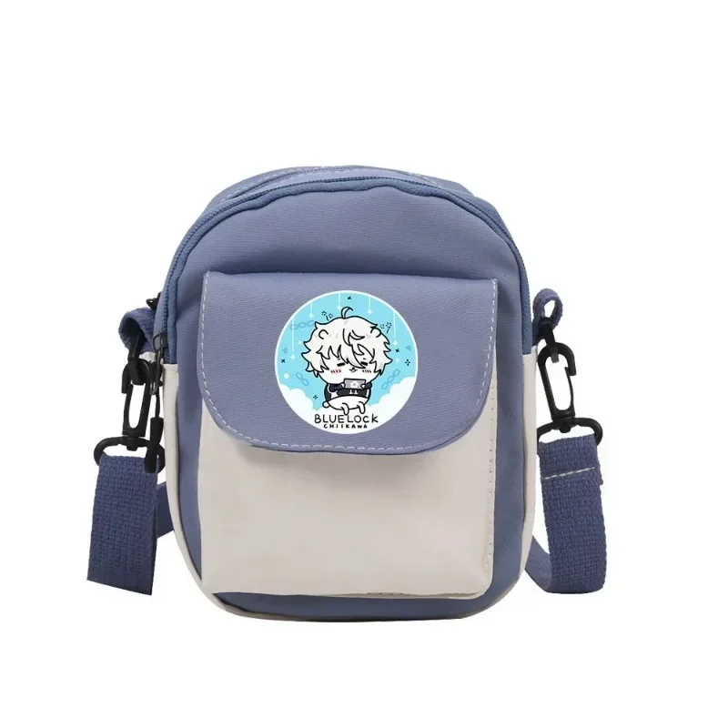 Game BLUE LOCK Anime Cos Reo Mikage Barou Shouei Isagi Yoichi Rin Itoshi Etc. 2024 New Unisex Color Contrast Crossbody Bag Gift