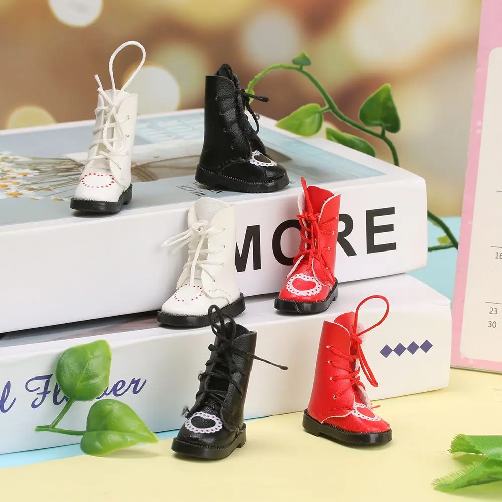 

Heart Birthday Gifts Accessories Children PU Leather Shoes Shoes 1/6 Boots