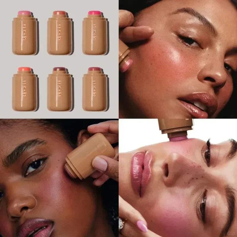 Cheek Blush Cream Blusher Stick Lip Lift Complexion Long-lasting Waterproof Simple Tint High Pigment Beauty Makeup ins