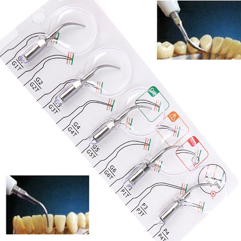 5pcs Dental Ultrasonic Scaler Scaling Periodontics Endodontics Endo Perio Scaling Tips For EMS & WOODPECKER Hot