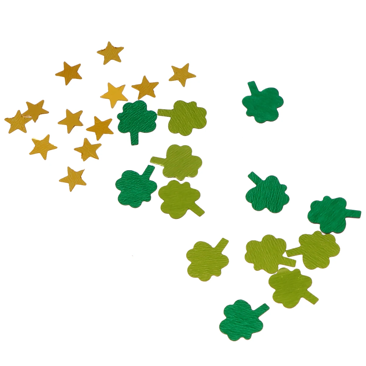 

60G Three Leaf Clover Five Pointed Star Confetti Party Decoration Shamrock Ornaments Festive Sequin DIY Supplies
