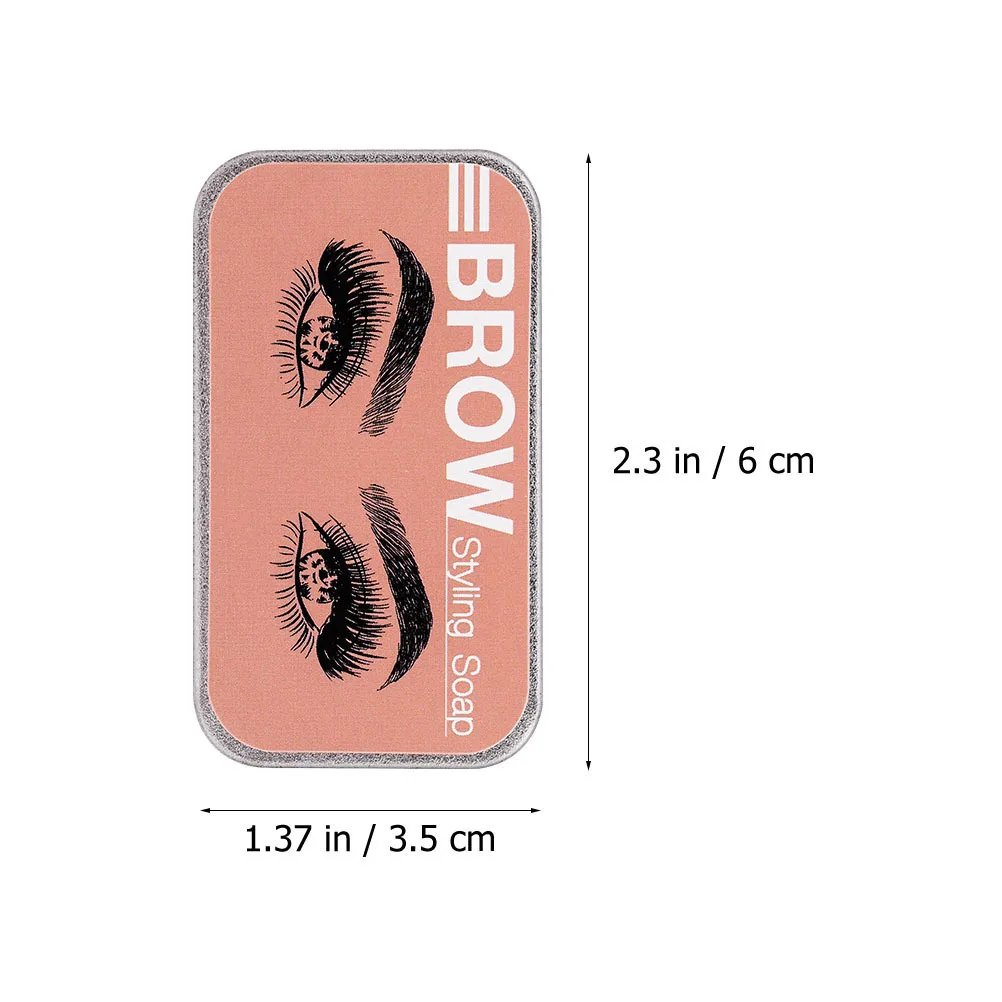 3Pcs Natural Eyebrow Wax Soap Clear Shaping Tool for Defined Voluminous Brows Water Activated Brow Styling Wax Eyebrow Pomade