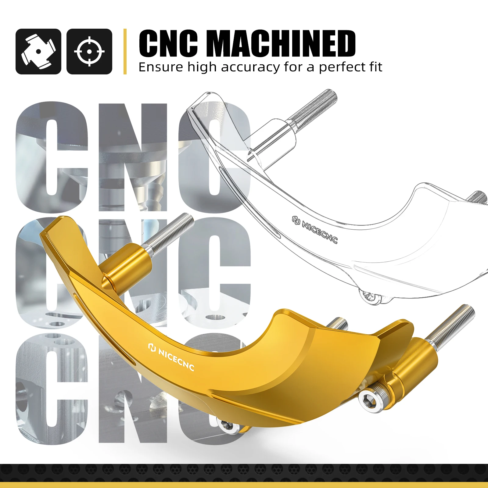 NICECNC لسوزوكي DRZ 400 SM 400SM DRZ400SM 2005-2024 DRZ400S 2000-2024 2023 DRZ400 S SM DRZ 400SM 400S الإشعال الجزء الثابت الحرس