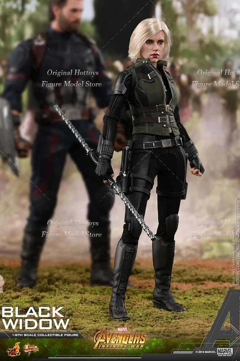 HOTTOYS HT MMS460 1/6 Soldier Black Widow Avengers：Infinity War Natasha Romanoff Full Set 12-inch Action Figure Toys Gifts