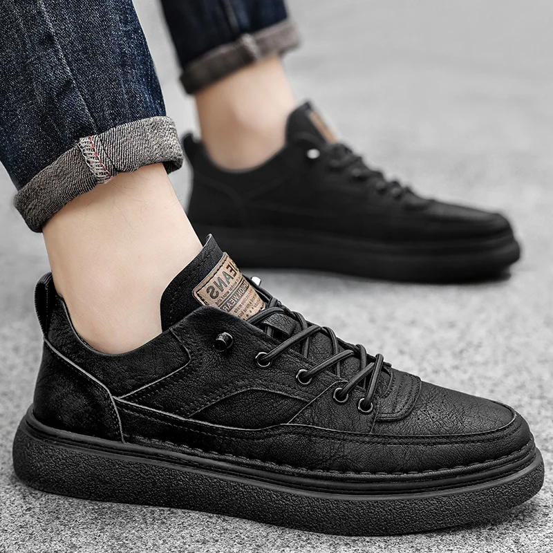 

Classic Brand Men's Genuine Leather Shoes Thick Soled Men's Oxford Shoe Fashionable Men's Casual Shoes Men's Business Shoes