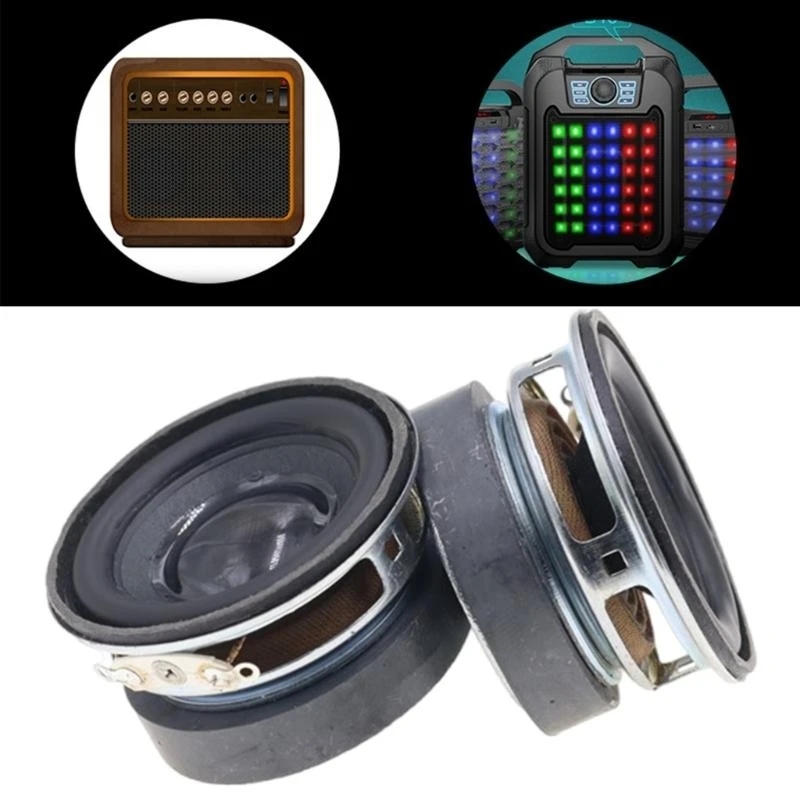 

J0MB 2PCS 1.75Inch Audios Speaker 4Ω 3W 45mm Bass Mini Loudspeaker for Home Theater and Multimedia Use Superior Sound