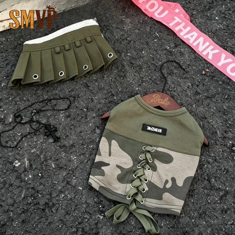 camouflage-pet-dog-outfit-set-lace‑up-spliced-top-with-pleated-skirt-cute-fashion-puppy-clothes-suit-for-small-dogs-daily-wear