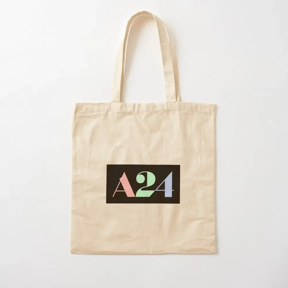 

A24 Pastel Multicolor Logo Tote Bag Shopper canvas tote bags canvas shopping bag Tote Bag