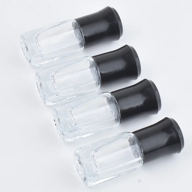 50pcs/lot 3ml Glass Essential Oil Travel Bottles 6ml 12ml Empty Roll On Refillable Perfume Bottle Steel Roller Ball Containers