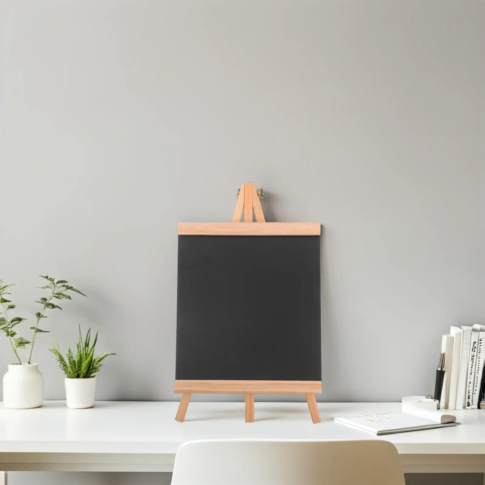 Wooden Erasable Chalkboard Menu Sign 15x9 Natural Finish A-Frame Easel Stand Tabletop Display Board Kitchen Bar Restaurant