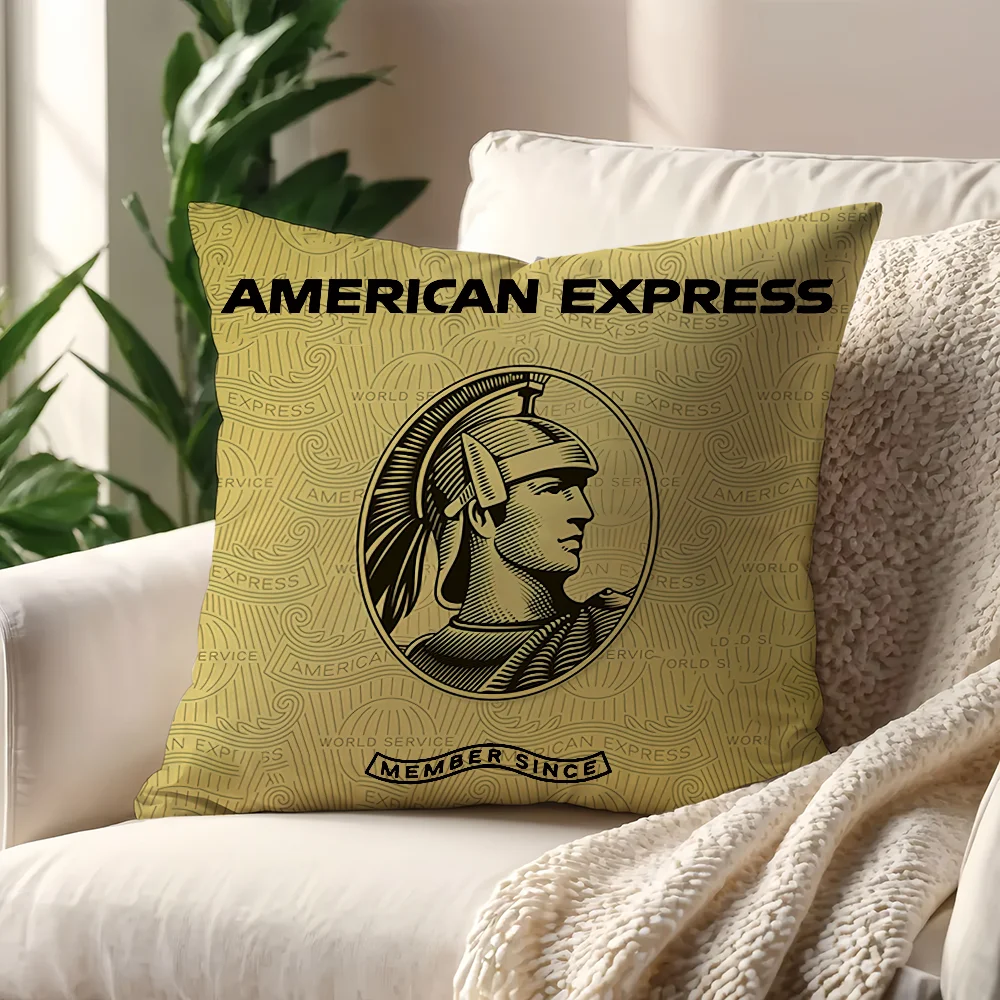 Amex Black American E-Express cushion cover Pillow Sofa Printing Decoration Room Home Office Coffee Shop Car Nordic Simplicity